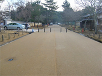 奈良公園構内舗装（自然色舗装）
